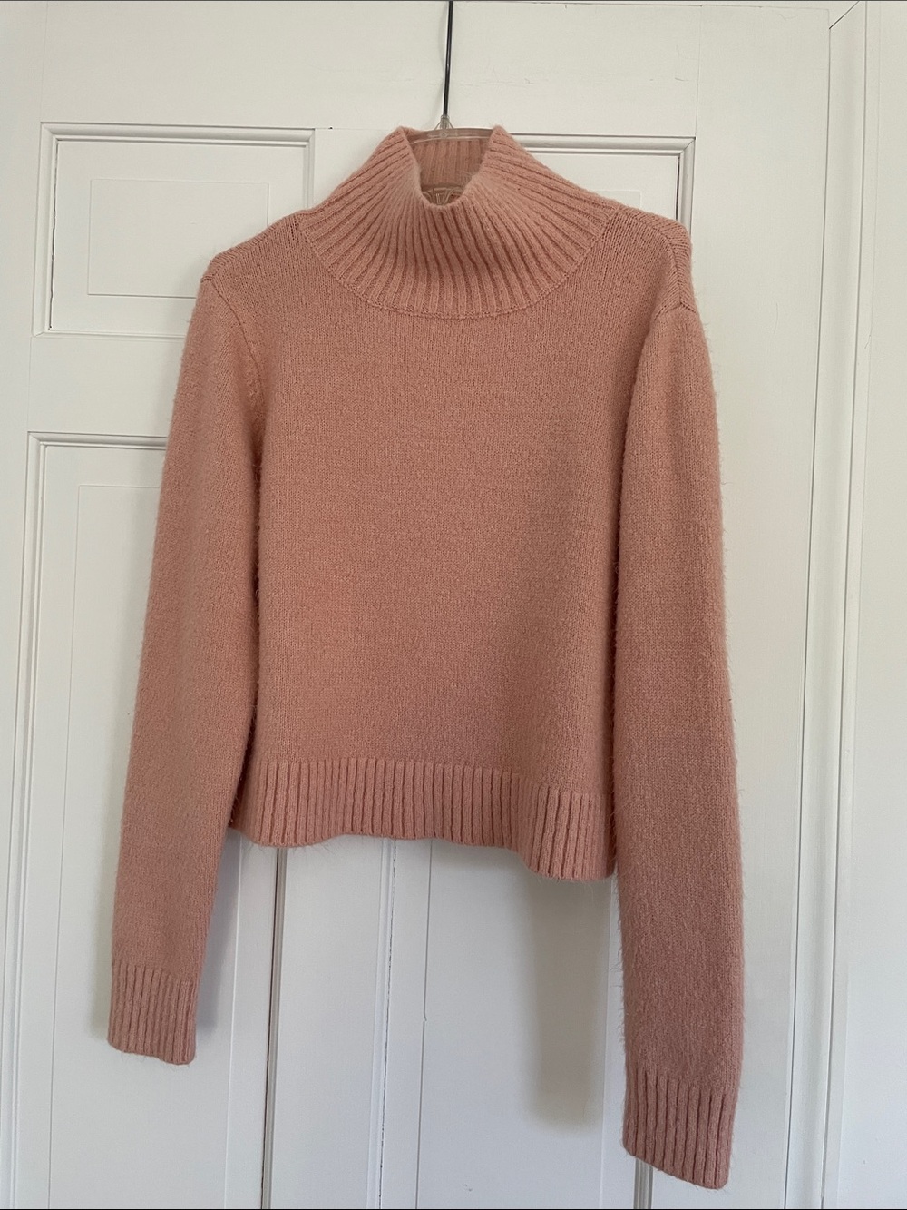 525 America Blush Pink Turtleneck Sweater